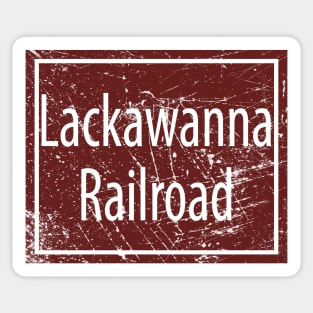 Distressed Lackawanna Railroad Sticker